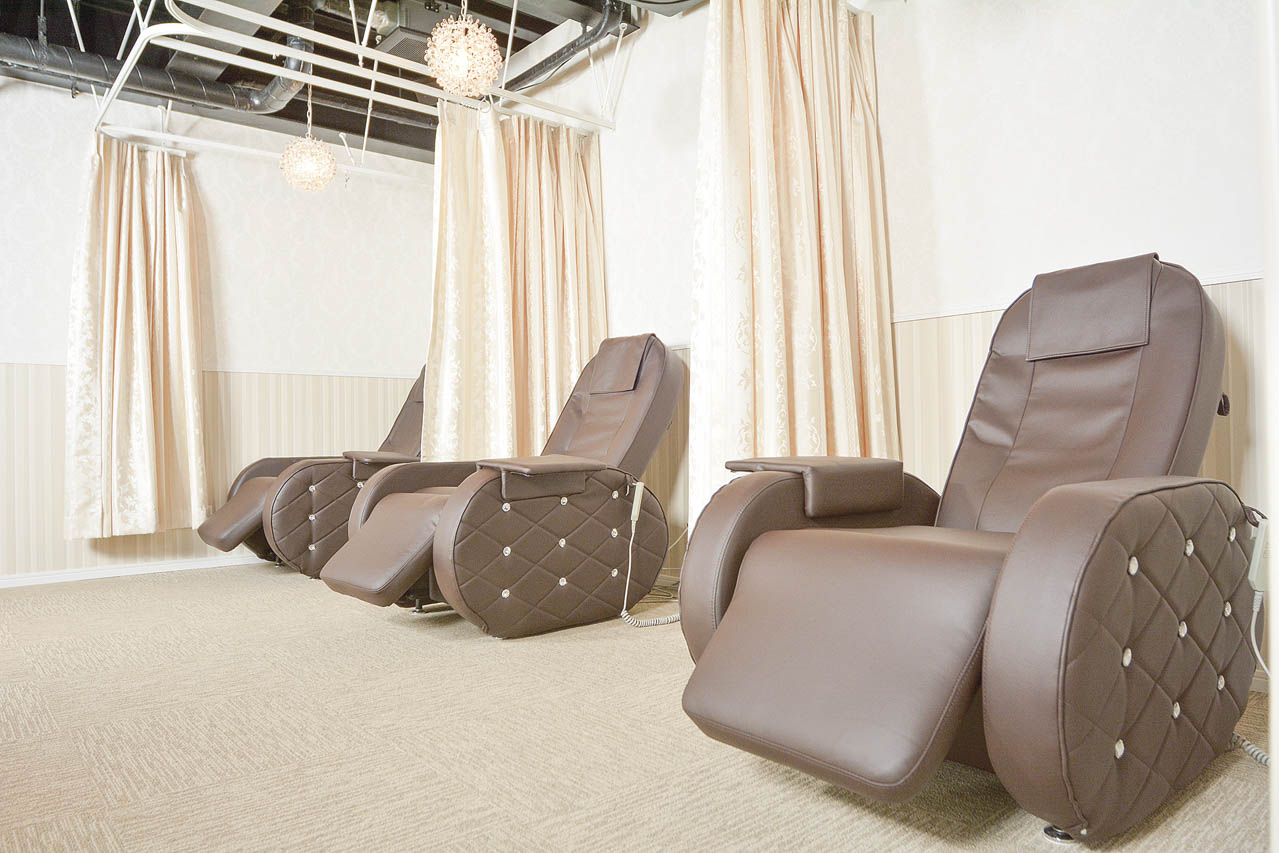 プライバシーを考慮した点滴ルーム