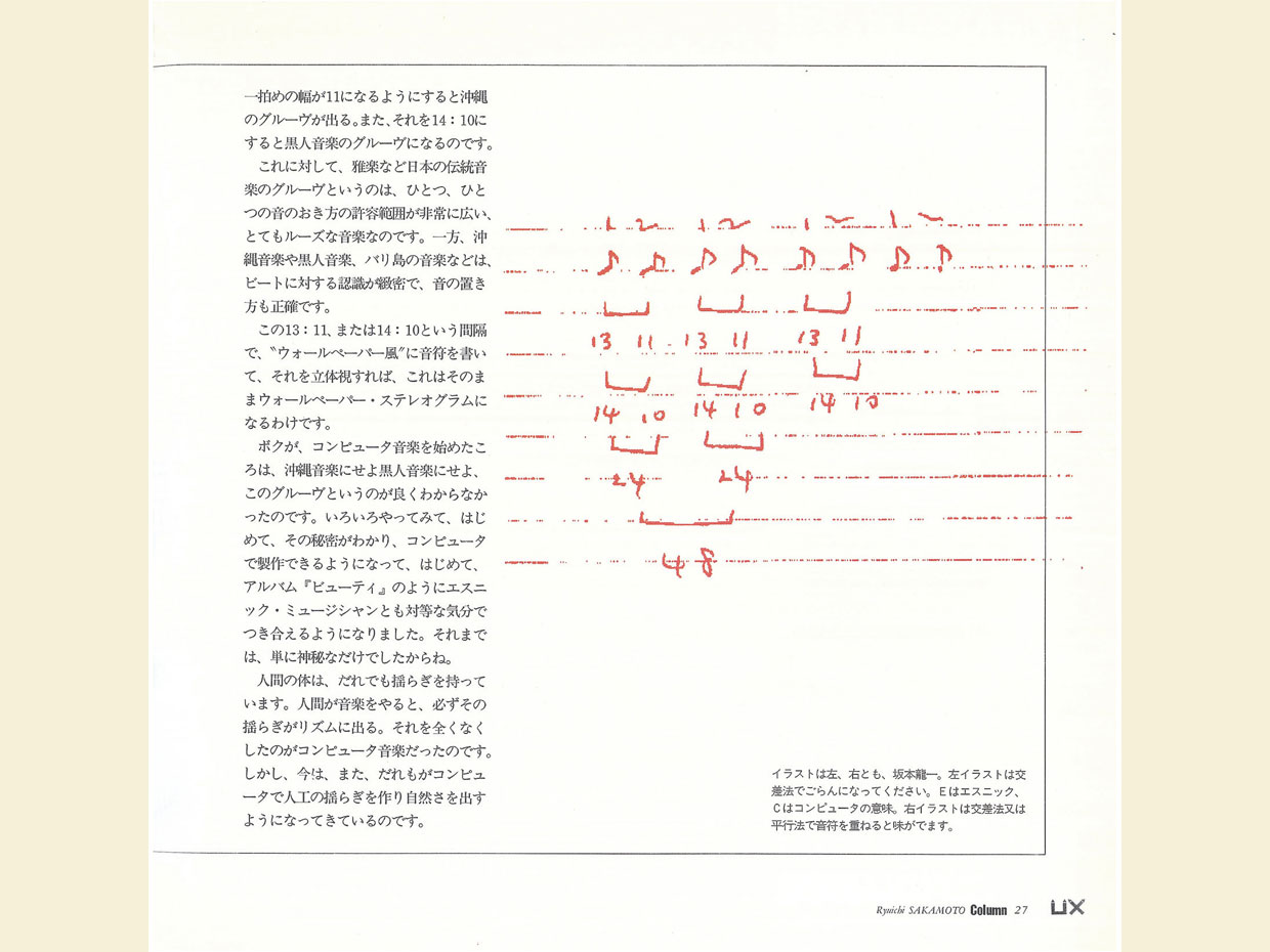 書籍『CG STEREOGRAM 2』（小学館 1993年）。坂本龍一さんはコラム「ステレオグラムと音楽のグルーヴ」を寄稿