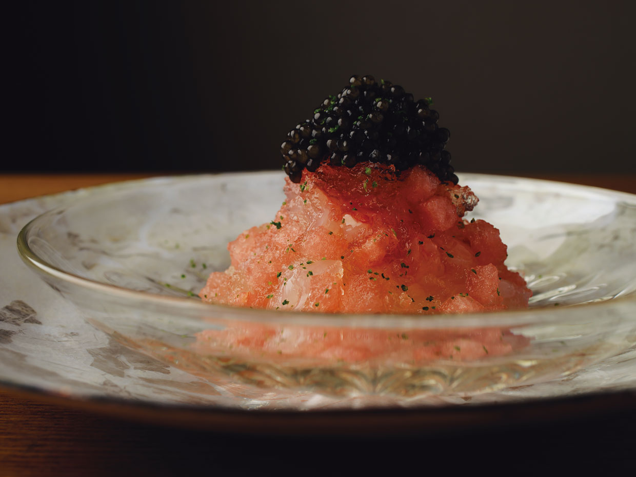 西瓜の料理。虎白&emsp;小泉瑚佑慈氏