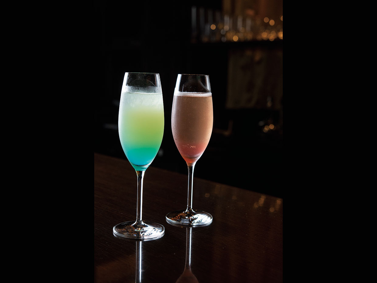 東京ステーションホテル&ensp;オーク。（左）緑風の香、（右）梅花の宴