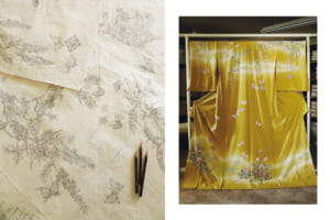 加賀友禅、寺西一紘氏の手による訪問着「華麗」