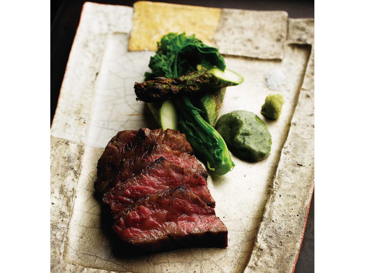 壽修。佐賀牛の炭火焼き